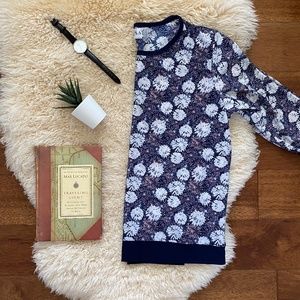 Blouse top with abstract dandelion pattern